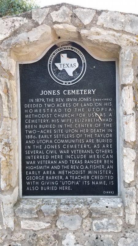 Jones Cemetery Marker image. Click for full size.