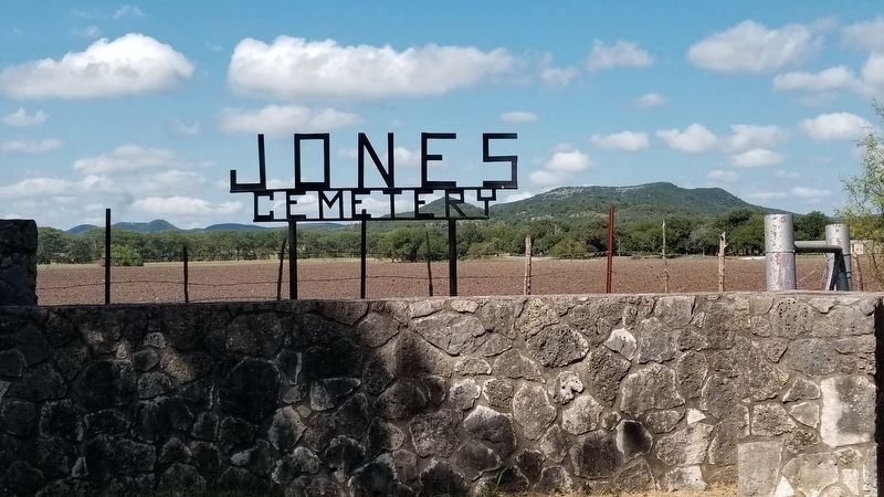 Jones Cemetery Sign image. Click for full size.