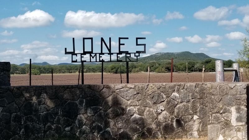 Jones Cemetery Sign image. Click for full size.