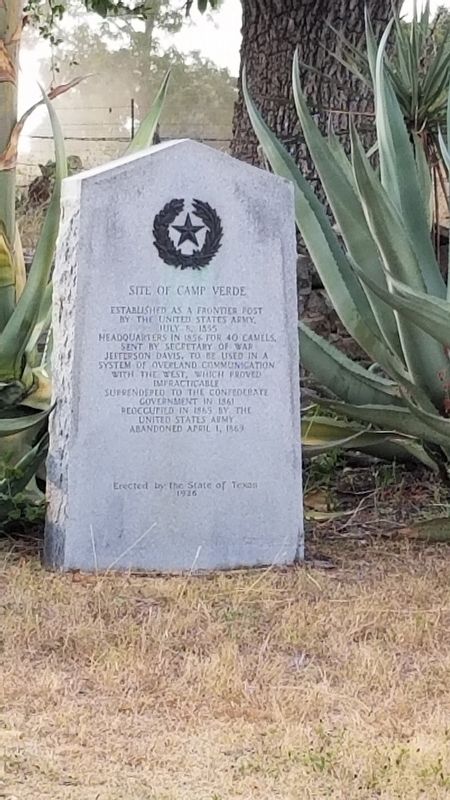 Site of Camp Verde Marker image. Click for full size.