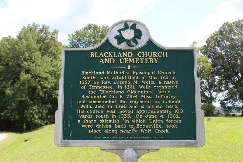 Blackland Church and Cemetery Marker image. Click for full size.