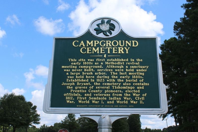 Campground Cemetery Marker image. Click for full size.