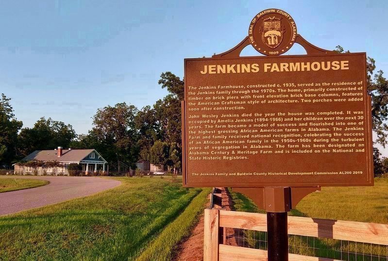 Jenkins Farmhouse & Marker image. Click for full size.