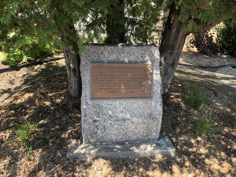 Samuel de Champlain Marker. Click for full size. Samuel de Champlain Marker image. Click for full size.