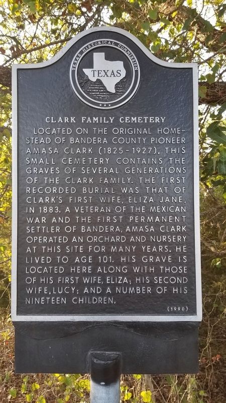 Clark Family Cemetery Marker image. Click for full size.