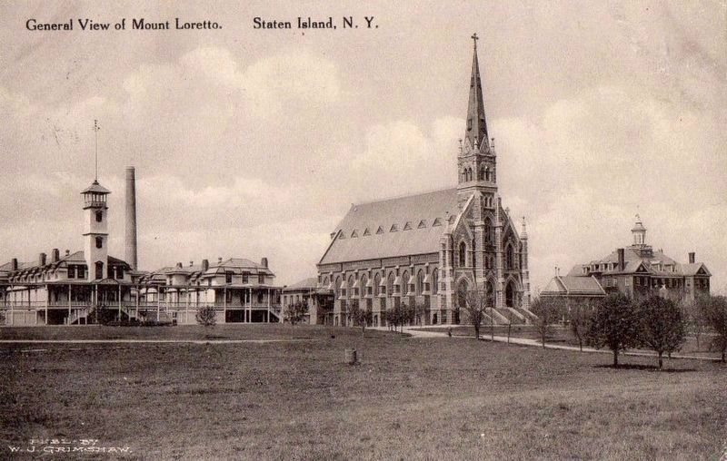 Mount Loretto postcard. Click for full size. Mount Loretto postcard image. Click for full size.