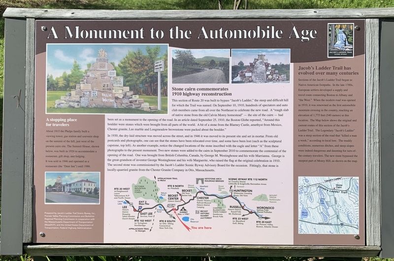 A Monument to the Automotive Age Marker image. Click for full size.