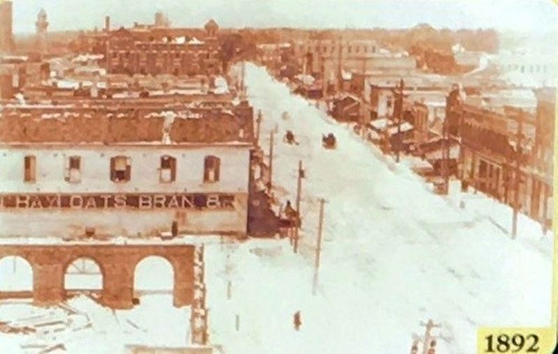 <i>(Top Left)</i> 1892 Snow in Brunswick image. Click for full size.