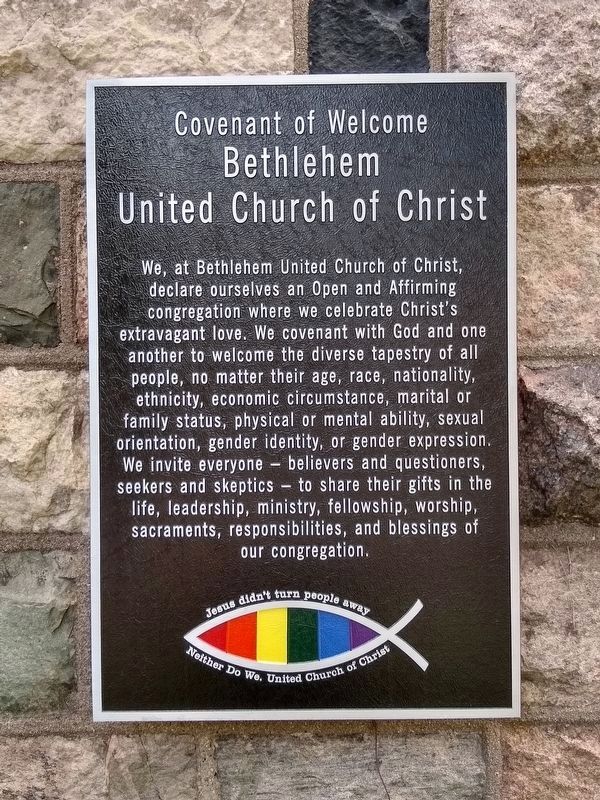 Bethlehem United Church of Christ Marker image. Click for full size.