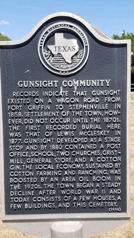 Gunsight Community Marker image. Click for full size.
