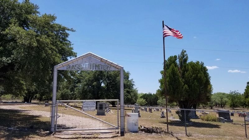 Gunsight Cemetery across from the Marker image. Click for full size.