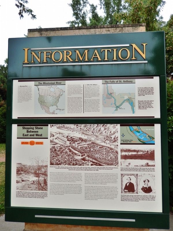 Stepping Stone Between East and West Marker Kiosk image. Click for full size.