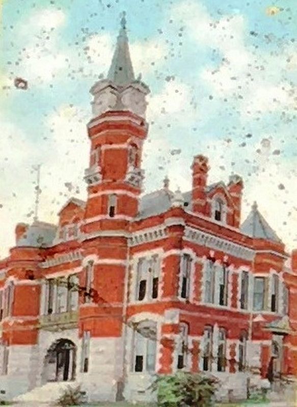 (Left) Brunswick City Hall circa 1883. Click for full size. (Left) Brunswick City Hall circa 1883 image. Click for full size.