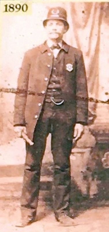 (Bottom Left): Louis Edward Gill on walking patrol. Click for full size. (Bottom Left): Louis Edward Gill on walking patrol image. Click for full size.