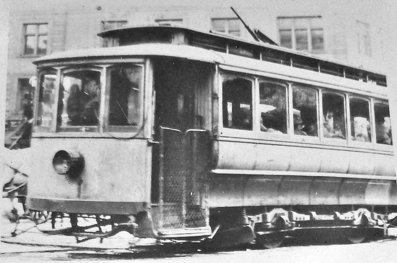 Marker detail: Electric Streetcar image. Click for full size.