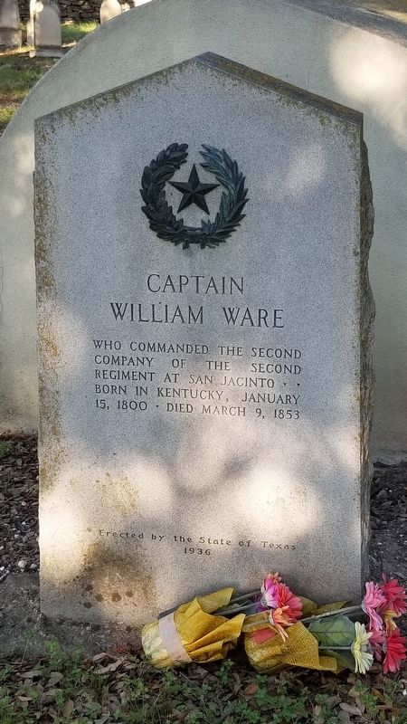 Captain William Ware Marker image. Click for full size.