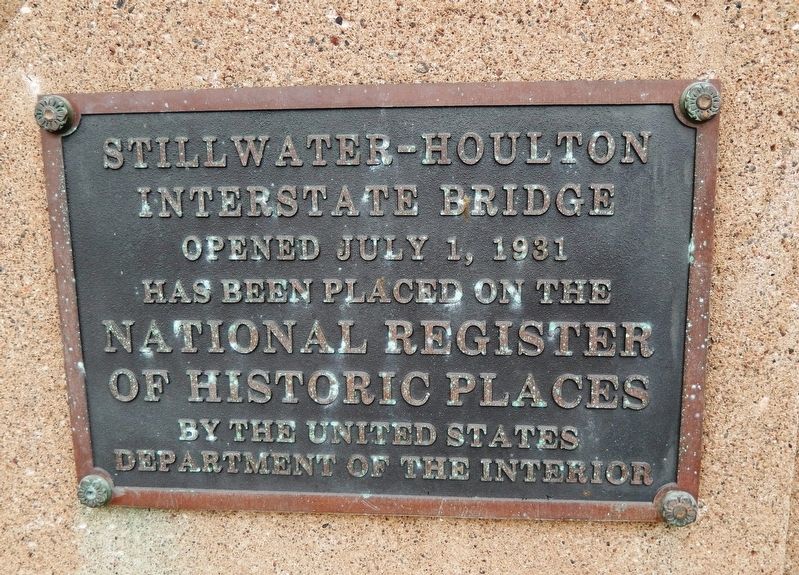 Stillwater-Houlton Interstate Bridge Marker image. Click for full size.
