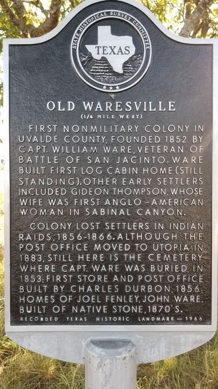 Old Waresville Marker image. Click for full size.