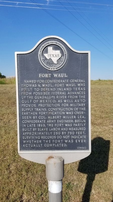 Fort Waul Marker image. Click for full size.
