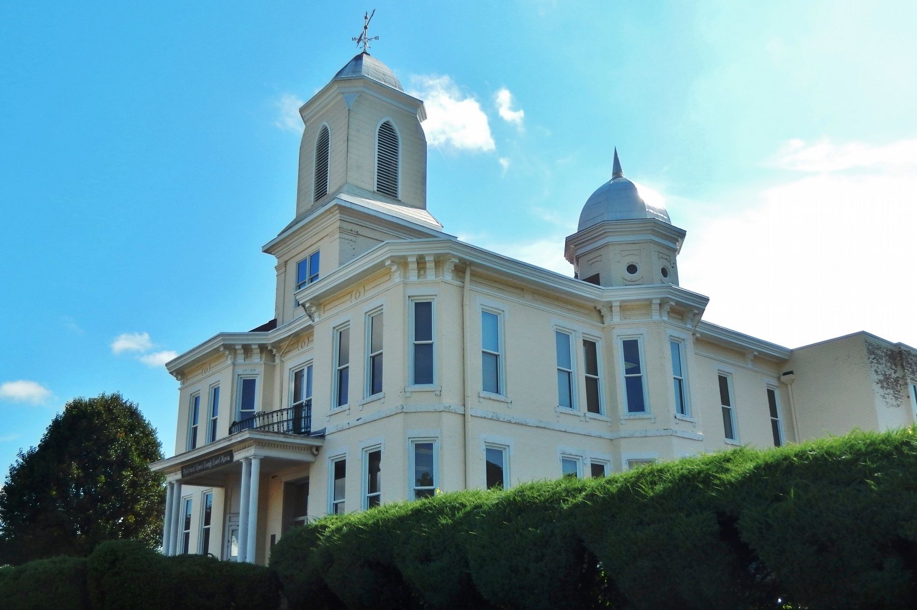 1886 Lewis County Courthouse (<i>view from marker</i>). Click for full size. 1886 Lewis County Courthouse (<i>view from marker</i>) image. Click for full size.