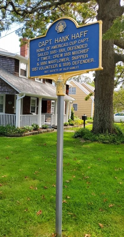 Capt. Hank Haff Marker image. Click for full size.