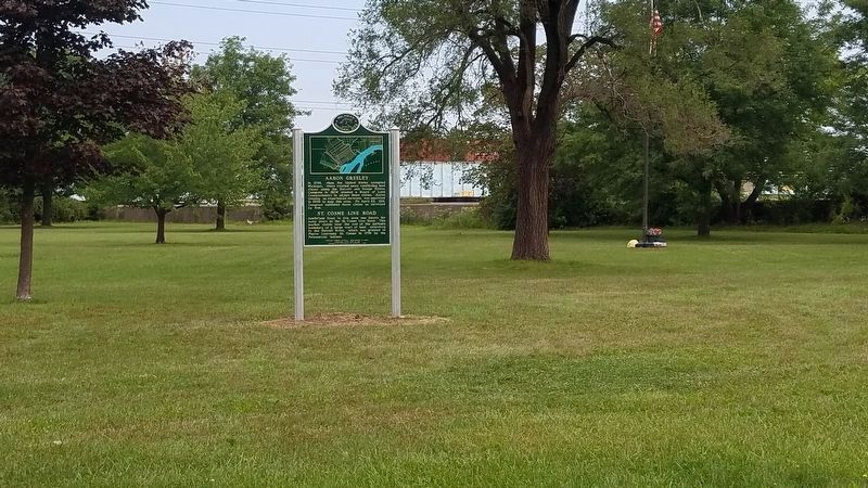 Marker's new location in Cunningham Park. image. Click for full size.