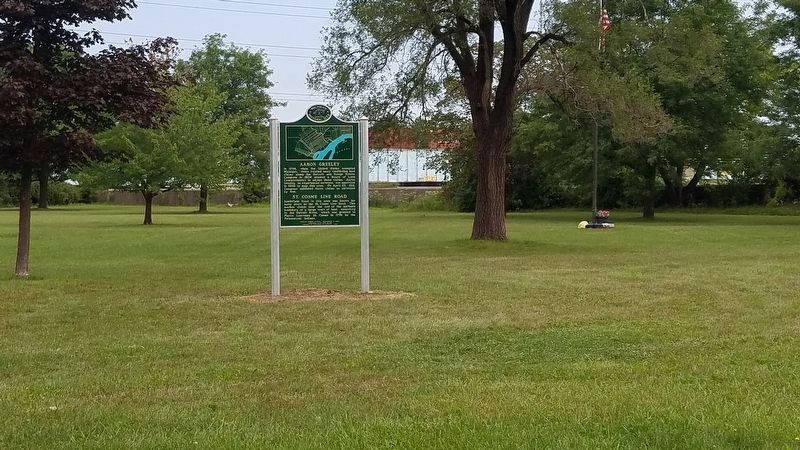 Marker's new location in Cunningham Park.. Click for full size. Marker's new location in Cunningham Park. image. Click for full size.