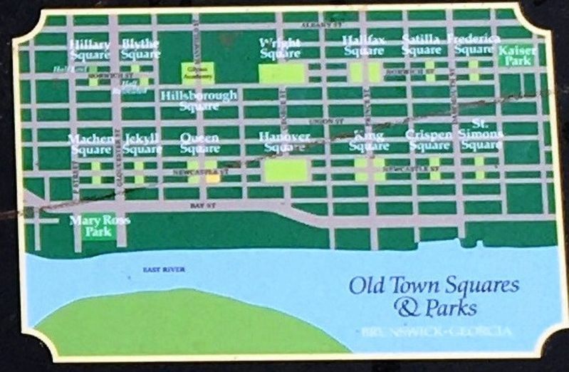 Photo Insert (Bottom Right): 1771 Town Plat “the Oglethorpe Plan” image. Click for full size.