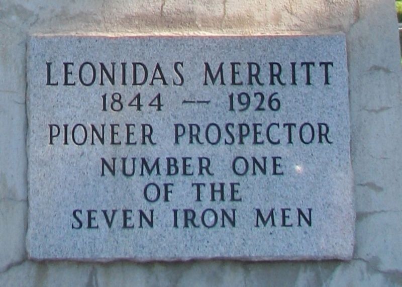 Leonidas Merritt Marker. Click for full size. Leonidas Merritt Marker image. Click for full size.