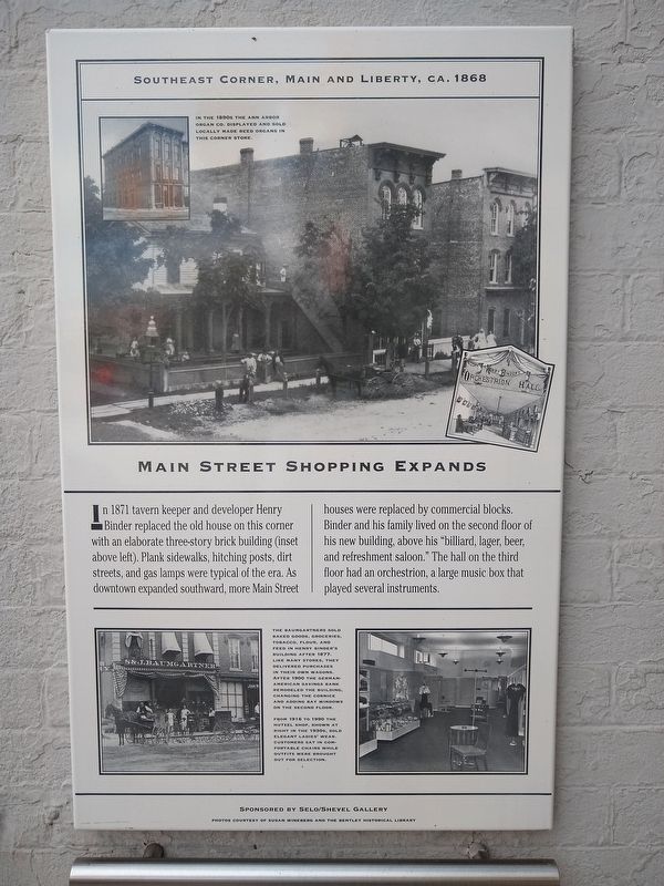 Main Street Shopping Expands Marker image. Click for full size.