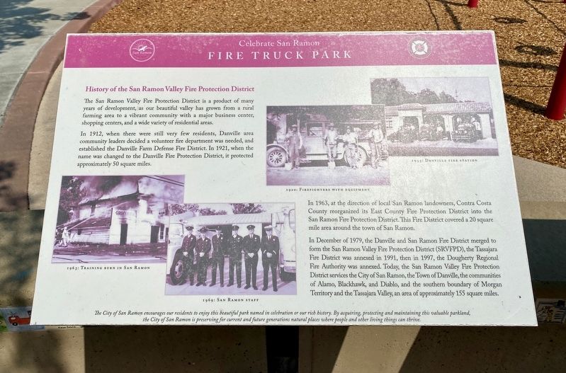 Fire Truck Park Marker image. Click for full size.