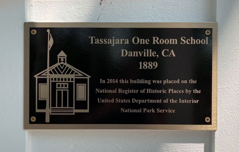 Tassajara School NRHP Marker image. Click for full size.