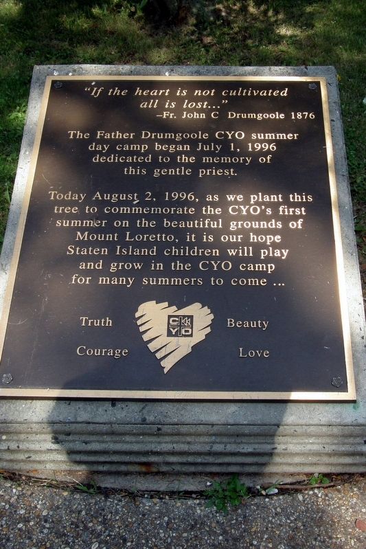CYO Memorial Tree Marker. Click for full size. CYO Memorial Tree Marker image. Click for full size.