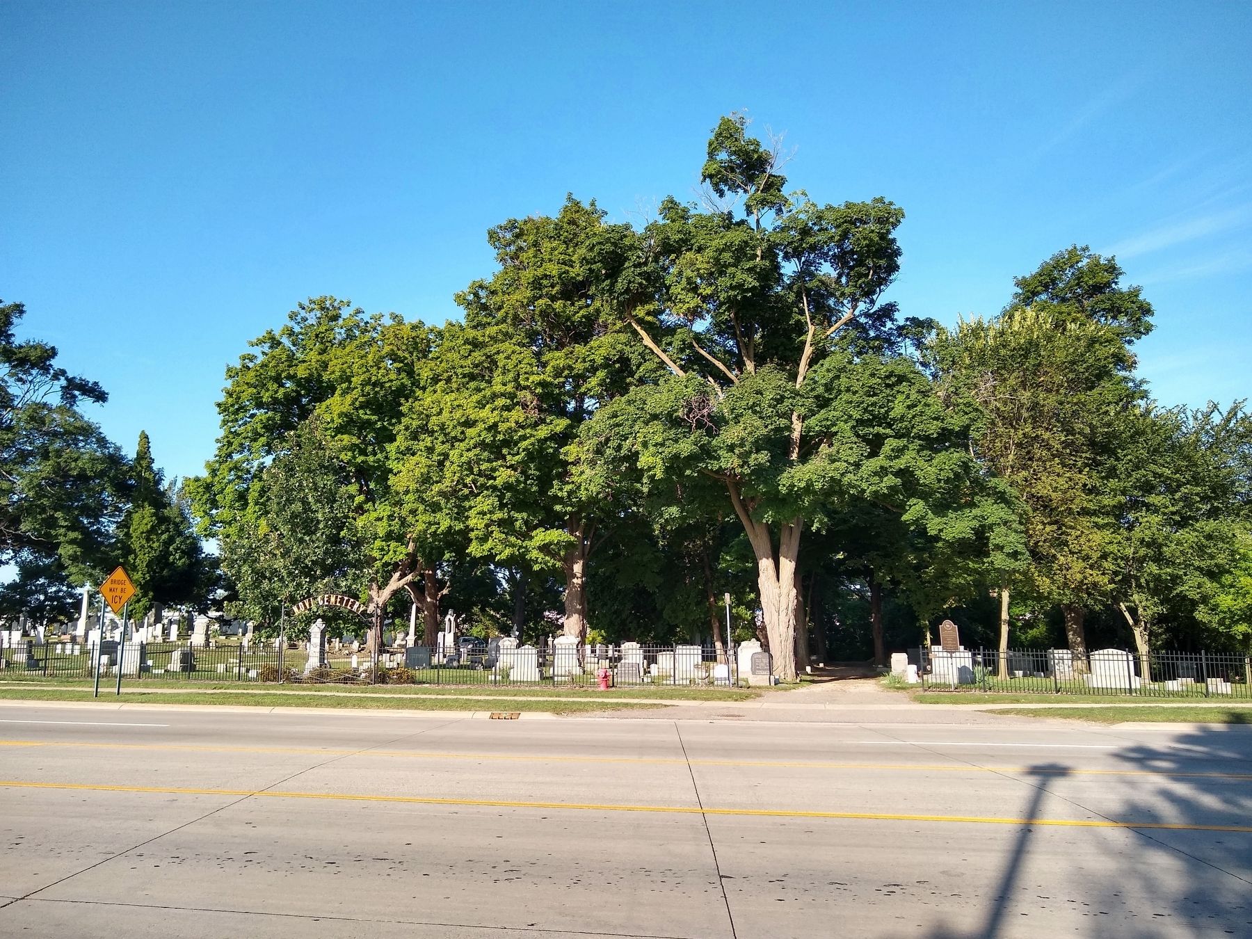 Novi Cemetery Marker. Click for full size. Novi Cemetery Marker image. Click for full size.