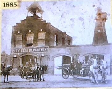 (Middle): Brunswick Fire Department 1885. Click for full size. (Middle): Brunswick Fire Department 1885 image. Click for full size.