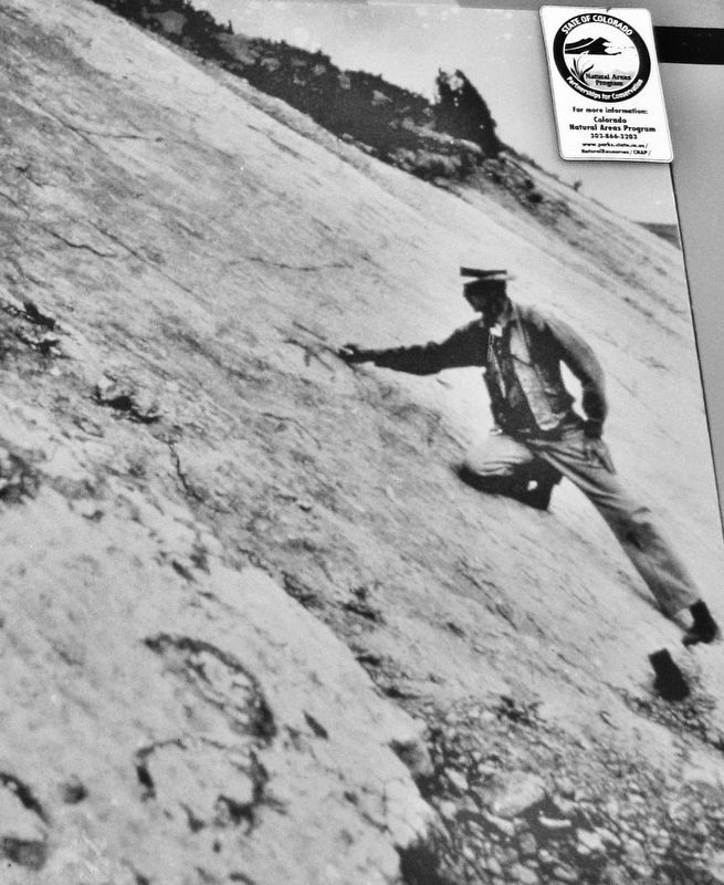Marker detail: Harvey Markman, 1938 image. Click for full size.