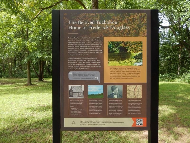 The Beloved Tuckahoe Home of Frederick Douglass Marker image. Click for full size.
