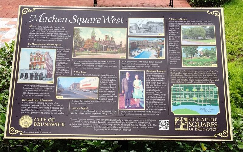 Machen Square West Marker. Click for full size. Machen Square West Marker image. Click for full size.