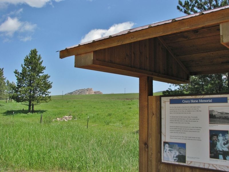 Crazy Horse Memorial Marker Kiosk image. Click for full size.