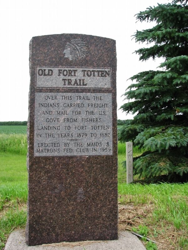 Old Fort Totten Trail Marker image. Click for full size.