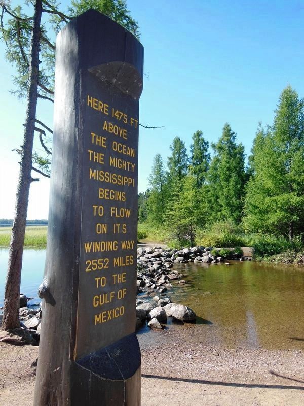 Mississippi Headwaters Marker. Click for full size. Mississippi Headwaters Marker image. Click for full size.