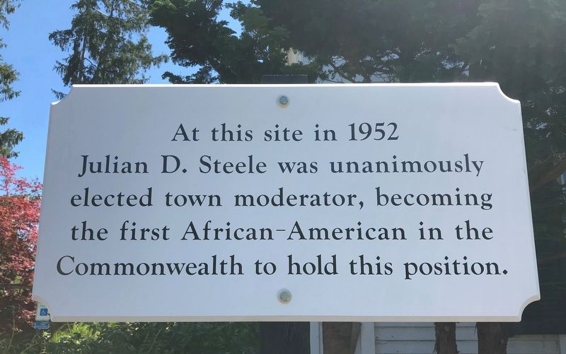 Julian Steele historic marker image. Click for full size.