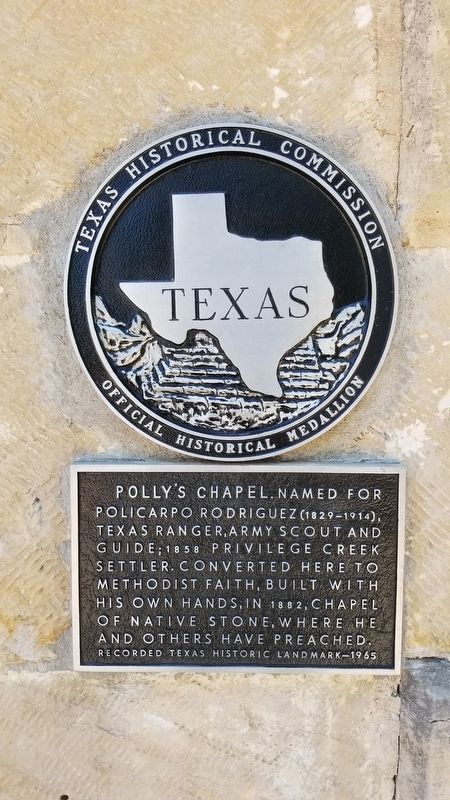 Polly's Chapel Marker image. Click for full size.