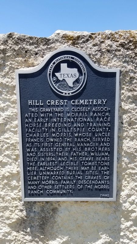 Hill Crest Cemetery Marker image. Click for full size.