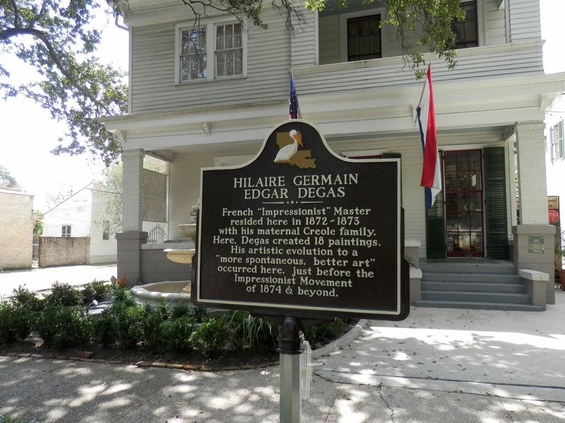 Edgar Germain Hilaire Degas Marker. Click for full size. Edgar Germain Hilaire Degas Marker image. Click for full size.