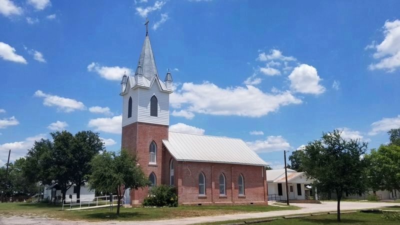 The Marker is 500 feet east from the Bethlehem Lutheran Church. Click for full size. The Marker is 500 feet east from the Bethlehem Lutheran Church image. Click for full size.