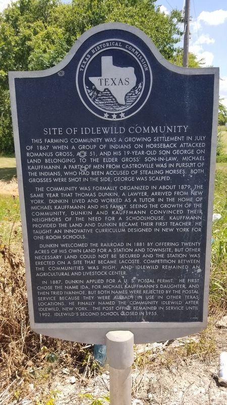 Site of Idlewild Community Marker. Click for full size. Site of Idlewild Community Marker image. Click for full size.