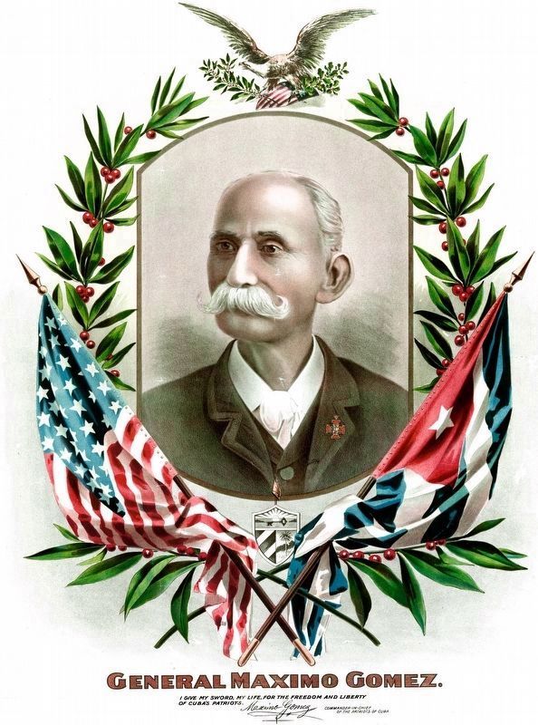 General Máximo Gómez<br>Commander-In-Chief of Cuba. image. Click for full size.