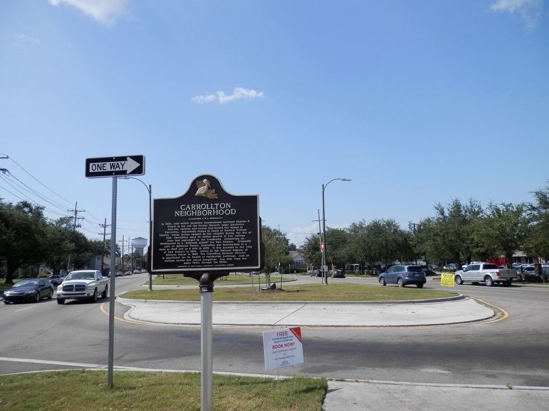Carrollton Neighborhood Marker. Click for full size. Carrollton Neighborhood Marker image. Click for full size.