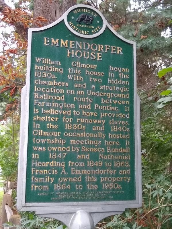 Emmendorfer House / Francis A. Emmendorfer Marker image. Click for full size.